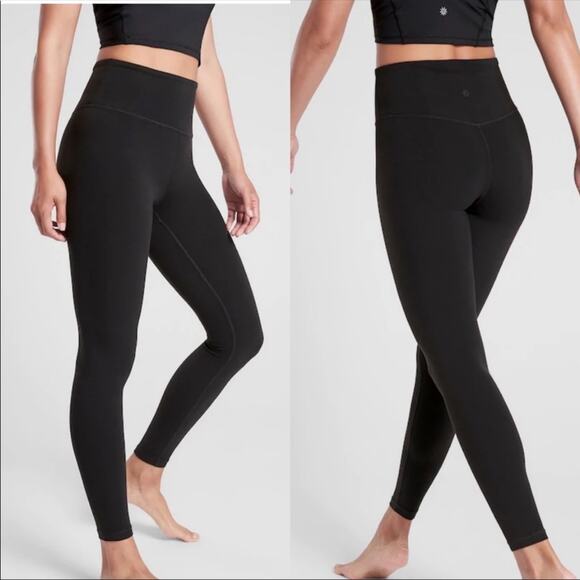 Athleta Pants - NWT Athleta Ultra High Rise Elation Black Legging / Tight Size Medium TALL